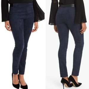 White House Black Market Ultra Suede Legging NWT Navy